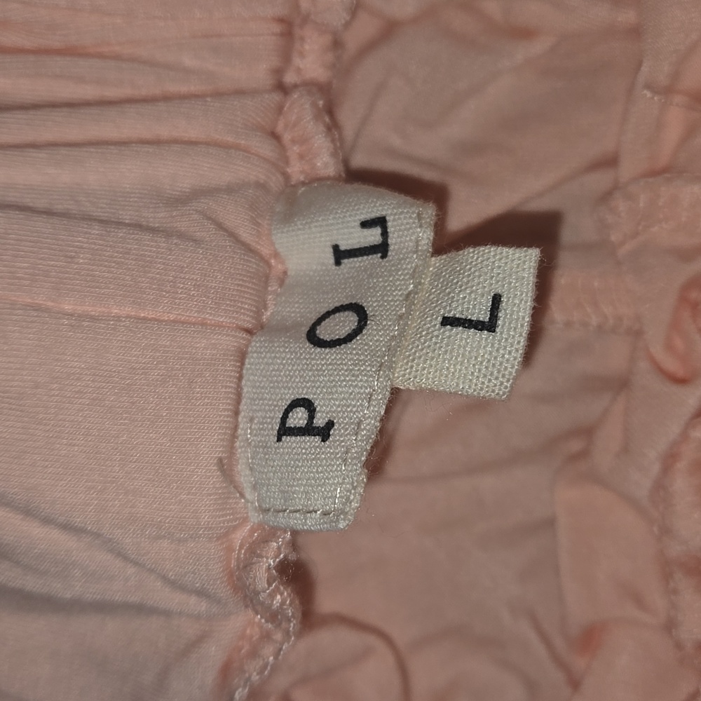 POL Women's Wide-Leg Beach Crochet Pants Pink Size L - Picture 8 of 10
